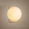 Gold Simple Simple Metal Flights Opal Glass Table Flights